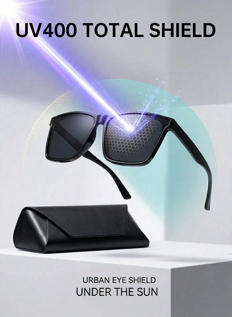 CIKE Polarized Sunglasses for Men/Women - UV400 Oversized Square Sun Glass - Lightweight Anti-Glare Sunglass for Driving & Outdoors - Image 5