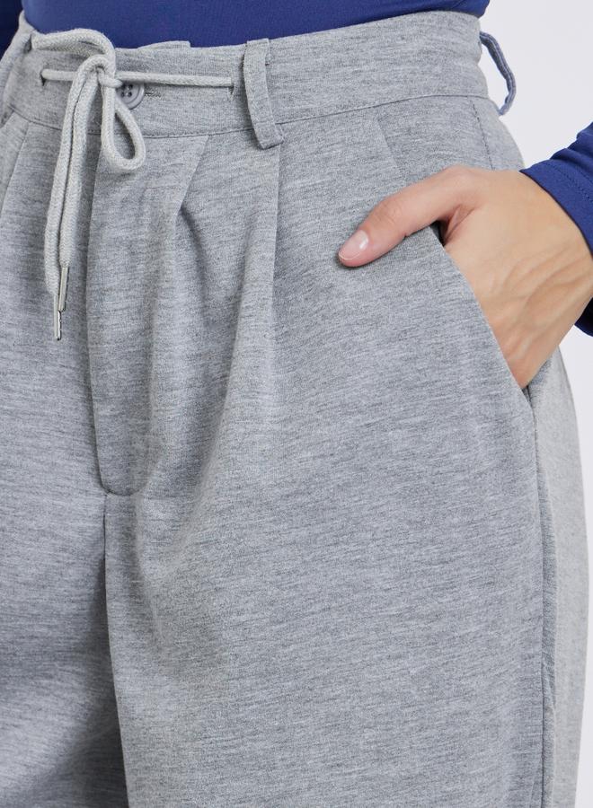 Styli Grey Wide Leg Casual Pants - Image 3