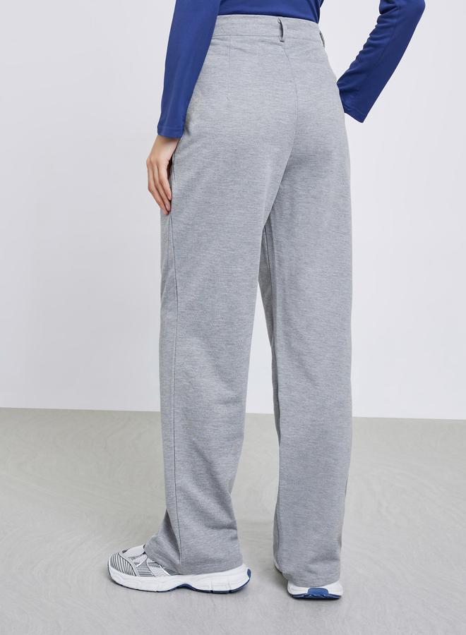 Styli Grey Wide Leg Casual Pants - Image 4