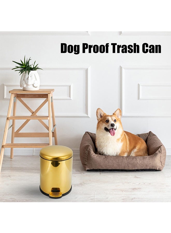 JCB CHIC Garbage Bin, Bathroom Wastebasket, Plastic Large capacity Trash Can, Living Room Kitchen Bathroom Round Waste Bin 6L - Image 2