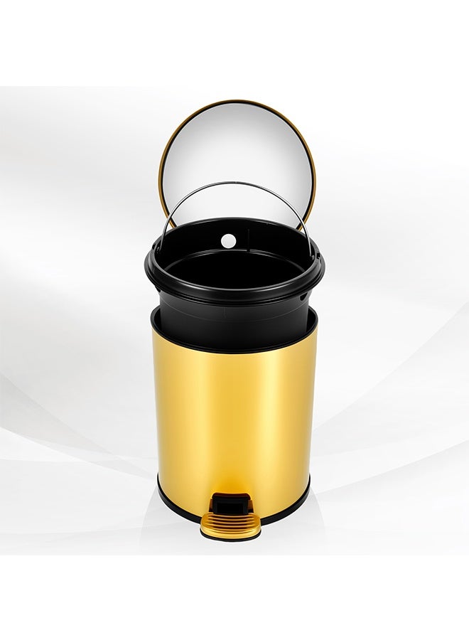 JCB CHIC Garbage Bin, Bathroom Wastebasket, Plastic Large capacity Trash Can, Living Room Kitchen Bathroom Round Waste Bin 6L - Image 5