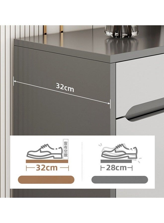 إن كي أكس خزانة أحذية فاخرة متعددة الوظائف للمدخل وأدراج تخزين 90 سم - Image 4