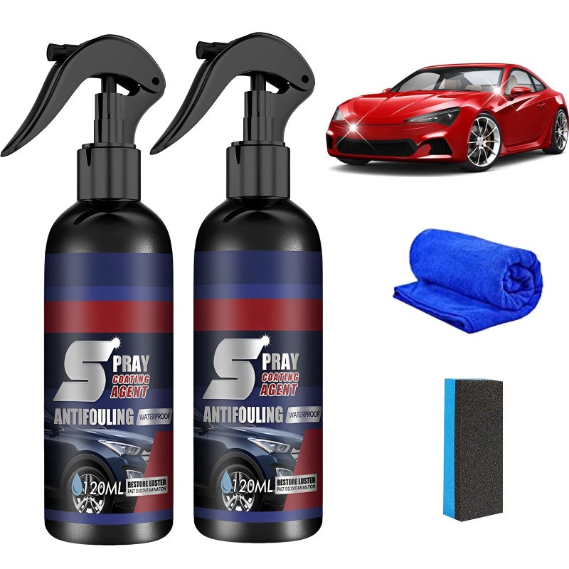 Compensai Rayhong Antifouling SprayAntifouling Spray for CarsMultiFunctional Coating Renewal Agent Sp rayRayhong S pray Coating Agent3 in 1 High Protection Quick2Pcs - Image 3