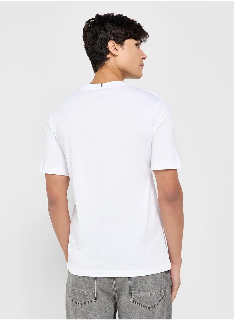 JACK & JONES Jorfrederiksberg Printed Crew Neck T-Shirt