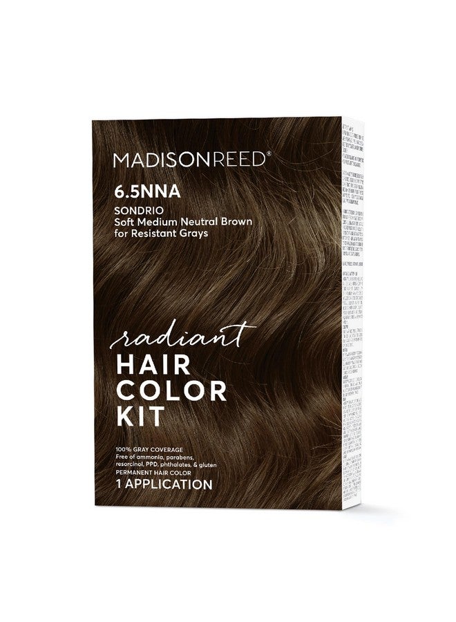 Madison Reed Radiant Hair Color Kit Soft Medium Neutral Brown For 100% Coverage Of Resistant Gray Hair Ammoniafree 6.5Nna Sondrio Brown Permanent Hair Dye Pack Of 1  - Image 1