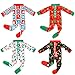 UPINS 4 Pcs Santa Doll Clothing Accessories Set Doll Clothing Pajamas and Nightgown Christmas Doll Costume for elf Dolls Santa and Snowman Classic Style Pajamas for Holiday Decorations - Image 2