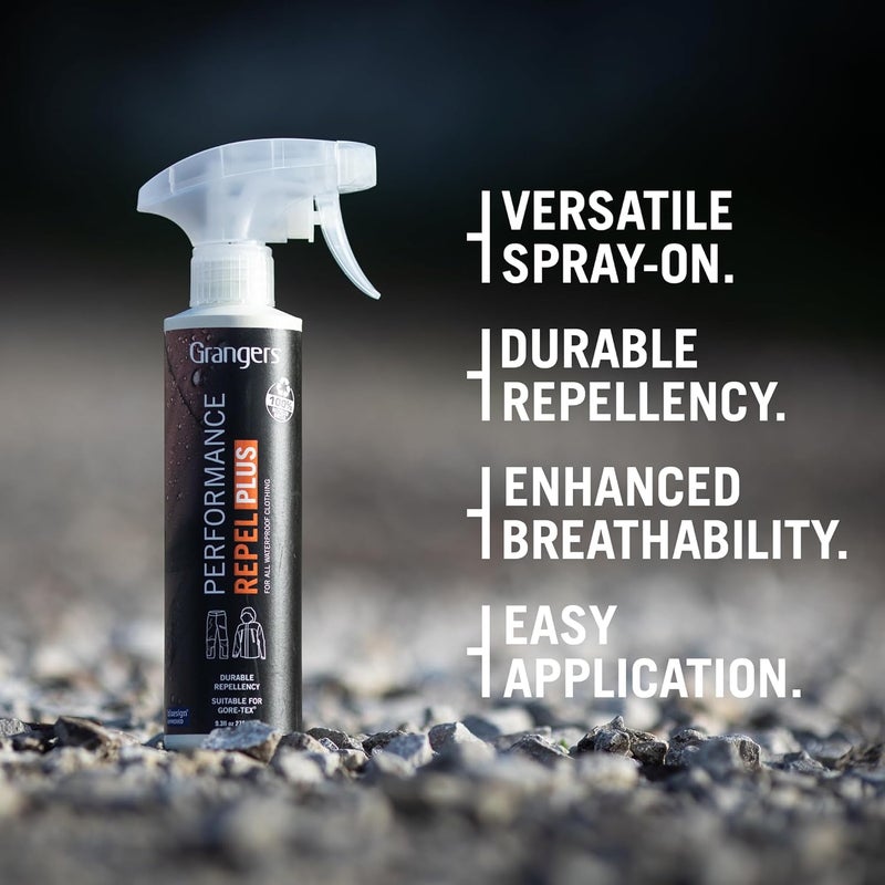 Grangers Performance Repel | 275ml Waterproof Spray | Durable Waterproofer for all Outdoor Clothing | Hiking | Waterproof Jacket | 100% Recycled - Image 3