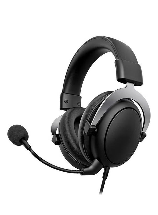 Wired Noise Cancelling Gaming Headset with Detachable Microphone-Black - Image 1