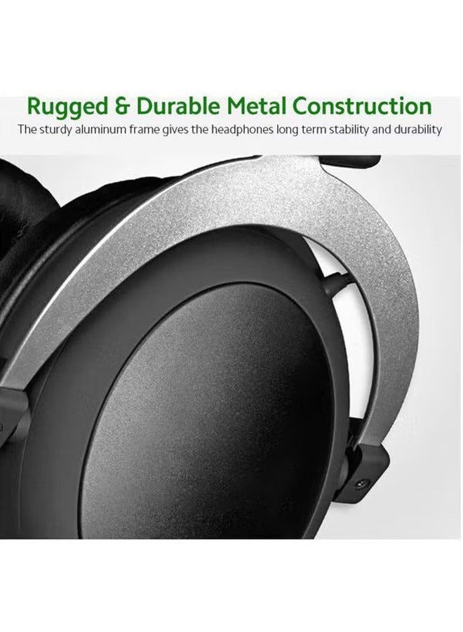 Wired Noise Cancelling Gaming Headset with Detachable Microphone-Black - Image 3