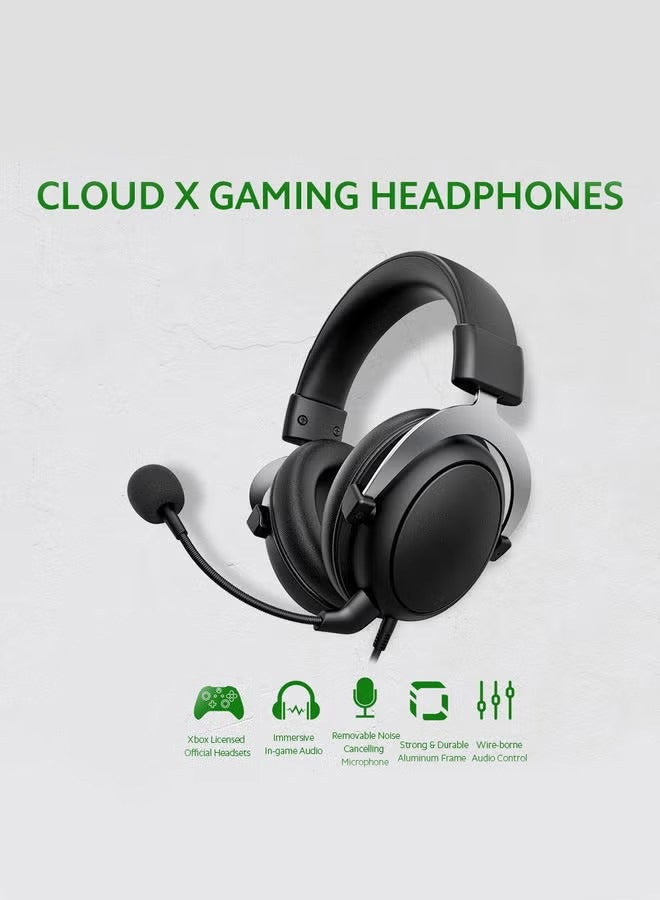 Wired Noise Cancelling Gaming Headset with Detachable Microphone-Black - Image 5
