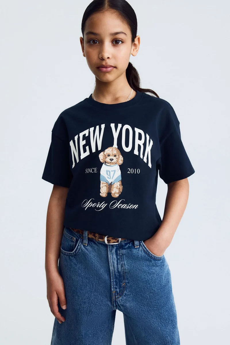 H&M Printed cotton T-shirt