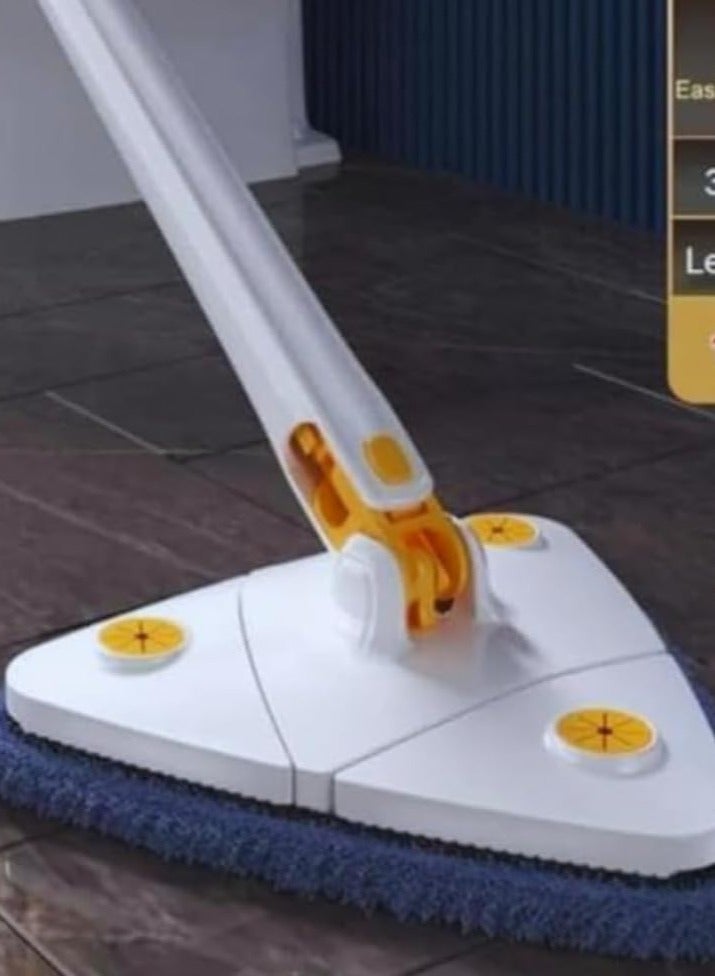 360° Rotatable Adjustable Cleaning Mop - Telescopic Triangular Design, Automatic Water Squeezing, Floor/Wall/Window Cleaner with Cloths - Multifunctional & Durable - Image 5