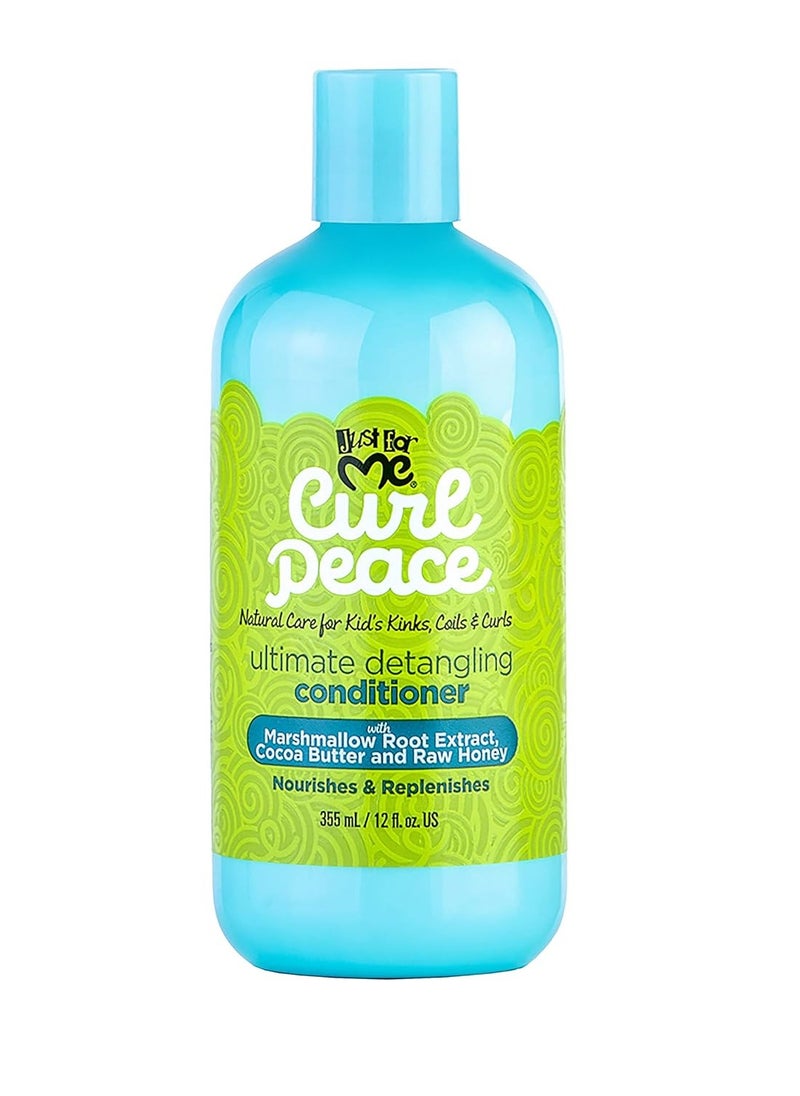 Just for Me Just For Me Curl Peace Ultimate Detangling Conditioner (3 Pack) - Nourishes & Replenishes, Contains Marshmallow Root Extract, Cocoa Butter & Raw Honey, Sulfate Free, No Animal Testing, 12 oz  - Image 2