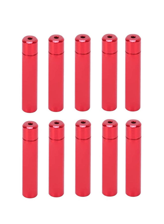 RISK 10Pcs Bicycle Shift Cable End Caps Aluminum Alloy 4mm Shift Cable End Caps for Road Mountain BikeRed - Image 1