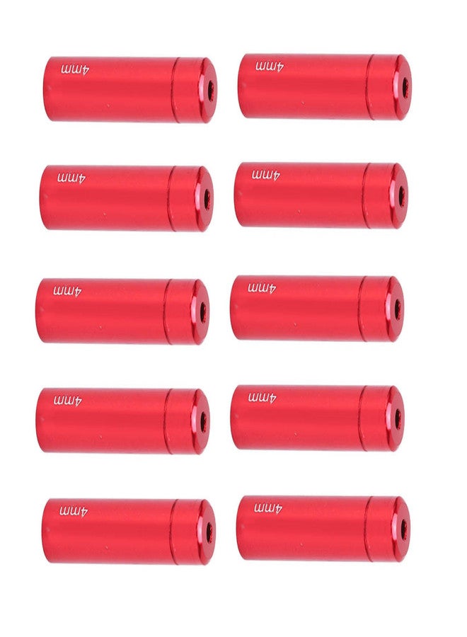 RISK 10Pcs Bicycle Shift Cable End Caps Aluminum Alloy 4mm Shift Cable End Caps for Road Mountain BikeRed - Image 3
