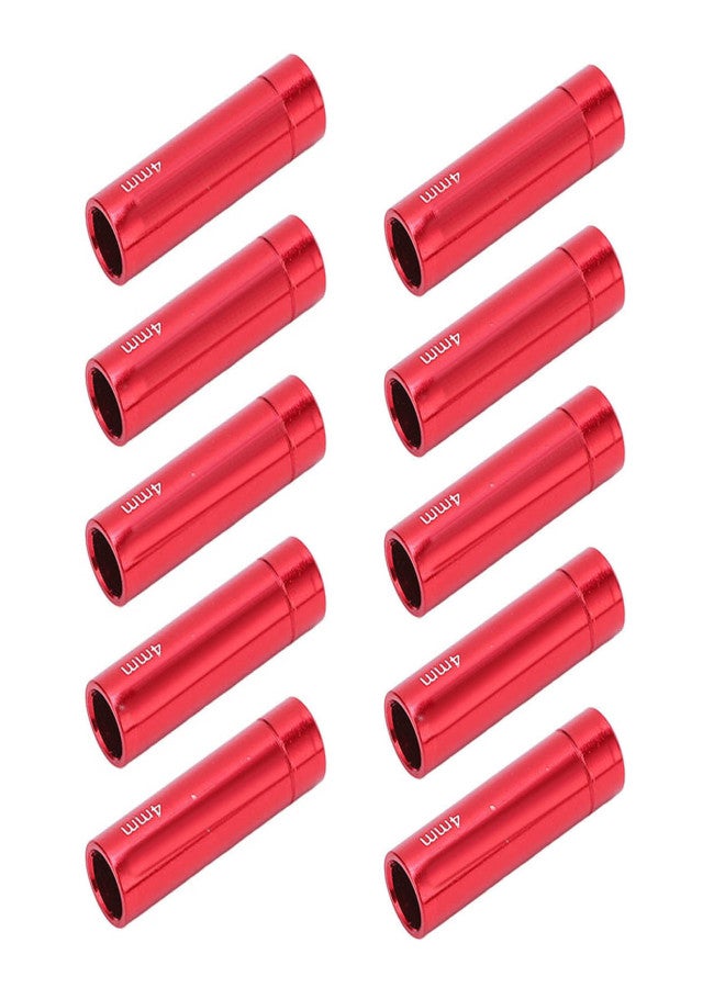 RISK 10Pcs Bicycle Shift Cable End Caps Aluminum Alloy 4mm Shift Cable End Caps for Road Mountain BikeRed - Image 4