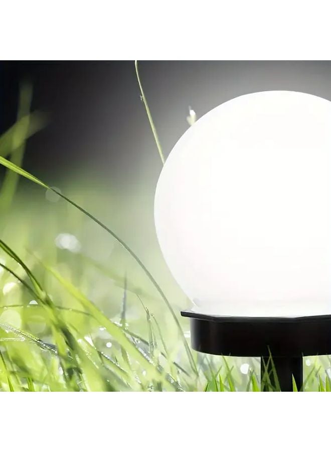 6pcs White Solar Garden Lights Outdoor LED Sphere Lawn Decor - Image 5