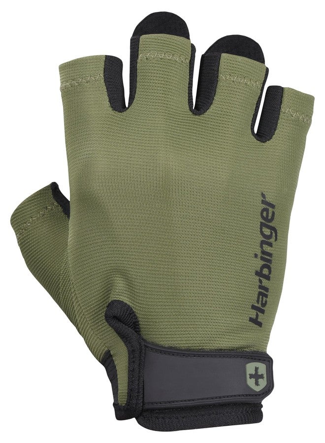Harbinger Power Gloves 2.0 for Weightlifting, Training, Fitness, and Gym Workouts - Unisex (Green, XL) - Image 1