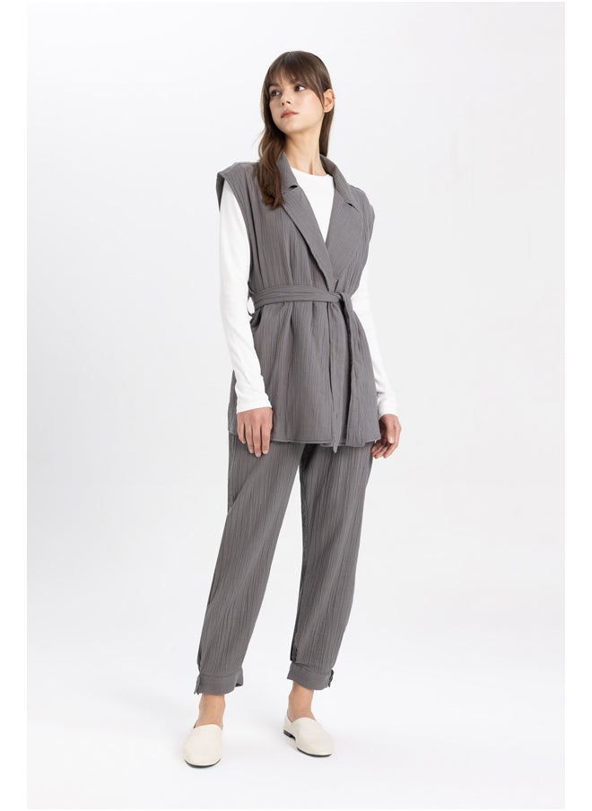 DeFacto - Woman Blazer Collar Sleeveless Vest - Image 1