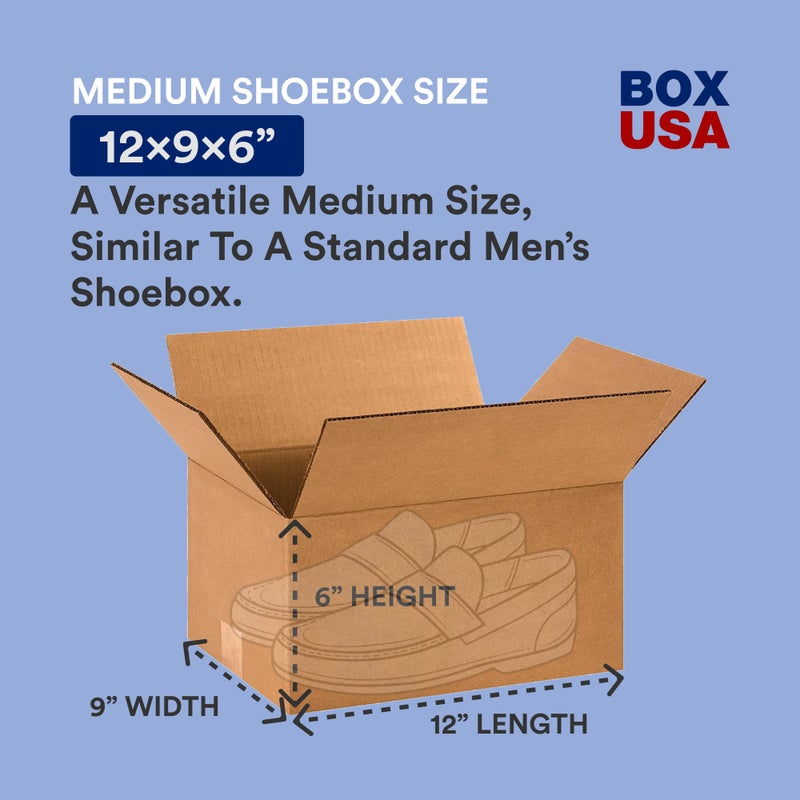 BOX USA Shipping Boxes 12"L x 9"W x 6"H, 25-Pack Small Corrugated Cardboard Boxes for Shipping, Mailing, Packing, Packaging and Storage - Image 5
