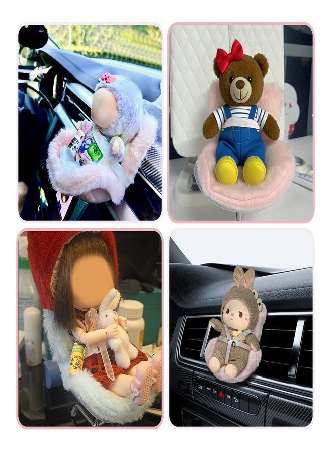 Ezcora Doll Car Seat & 2 Outfit Set (No Dolls), Car Seat for 10-17cm Dolls with Vent Clip & Seat Stand, Doll Clothes with Shoes, Cute and Functional Accessories Set - Image 5