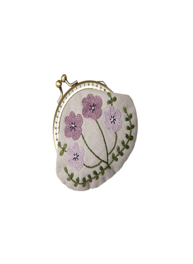 HEALLILY Embroidery Coin Purse Kit with Washable Pattern Round Kiss Lock Wallet DIY Craft for Women and Girls Includes Needle Wool and Accessories - Image 5