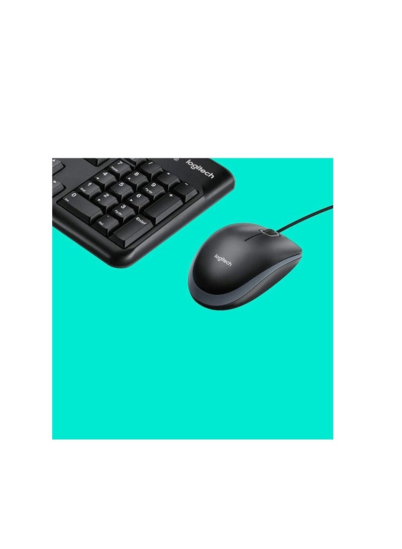 Logitech Wired Desktop Mk120 Keyboard And Mouse  - Image 5