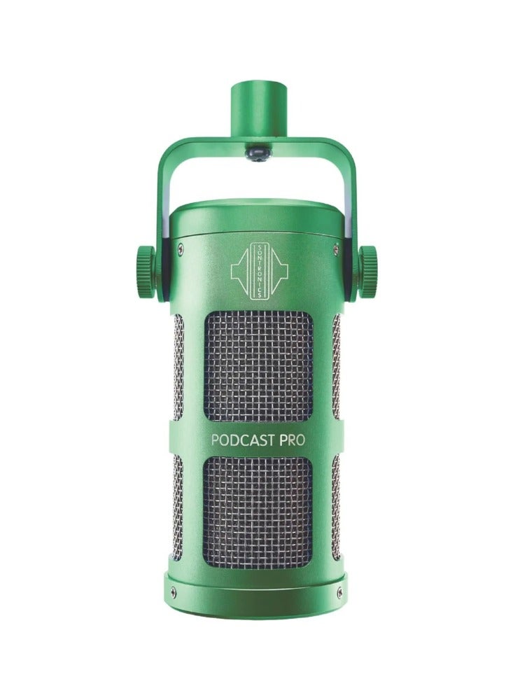 Sontronics Podcast Pro Dynamic Microphone, Green