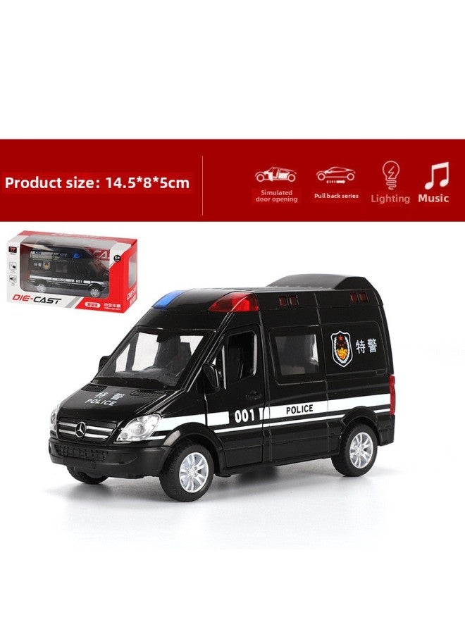 Tianying Alloy Ambulance Car Model 8909 Fire Fighting Model Pull Back Car Children Toy Car Gift Special Police Car Model-Color:Classic Ambulance  - Image 3