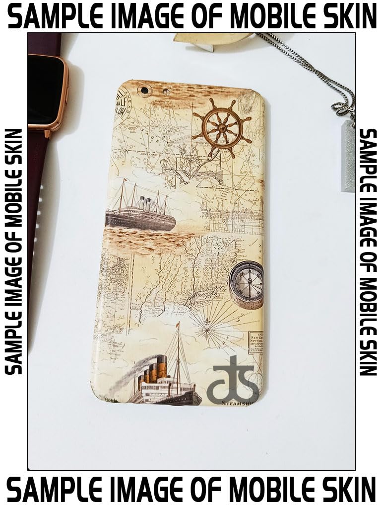 AtOdds - Full Body Back Screen Guard Protector Film - Lamination Wrap Skin Sticker for iPhone 14 Pro Max | Scratchproof Matte Finish (Design - Pirate Map) - Image 2