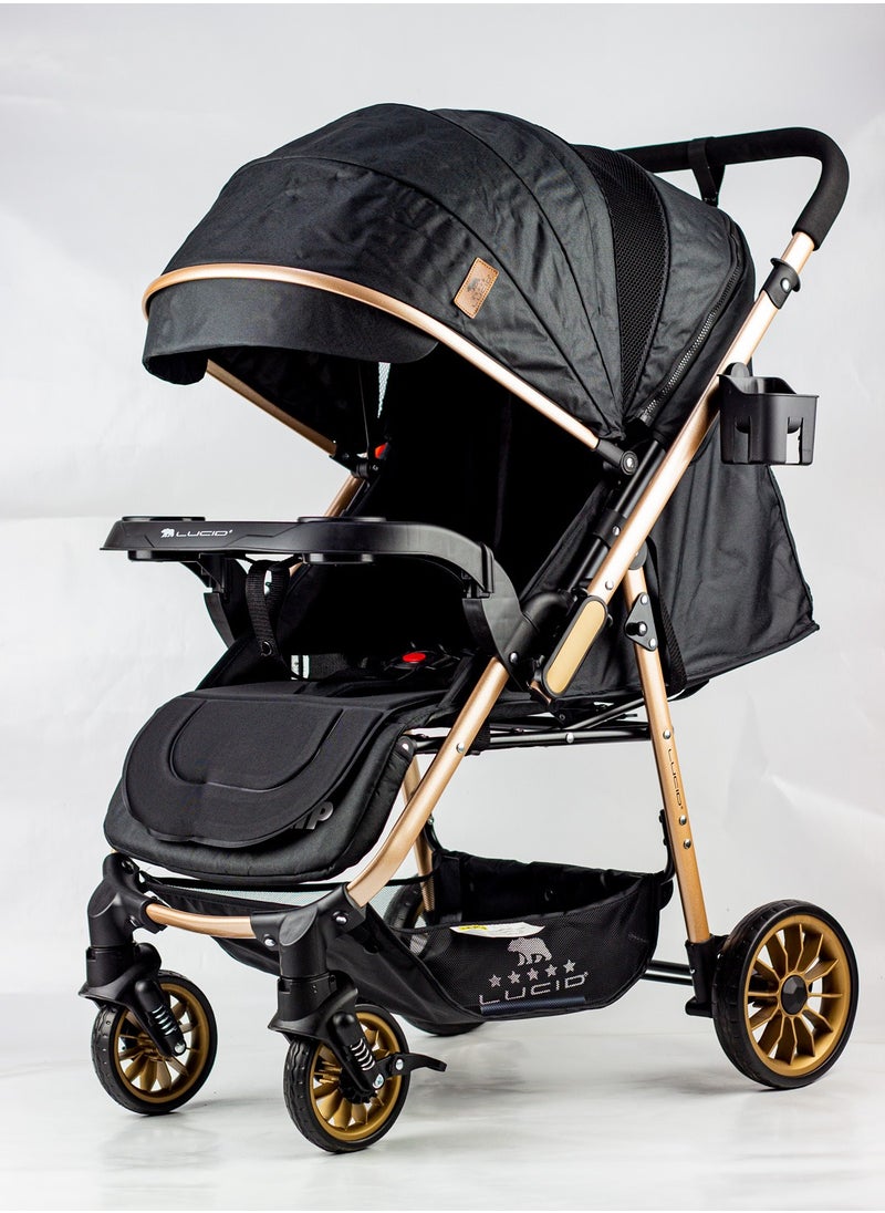 LUCID - FLIP - Baby Stroller with High Density Lining from Lucid Brand Black Model - Image 1