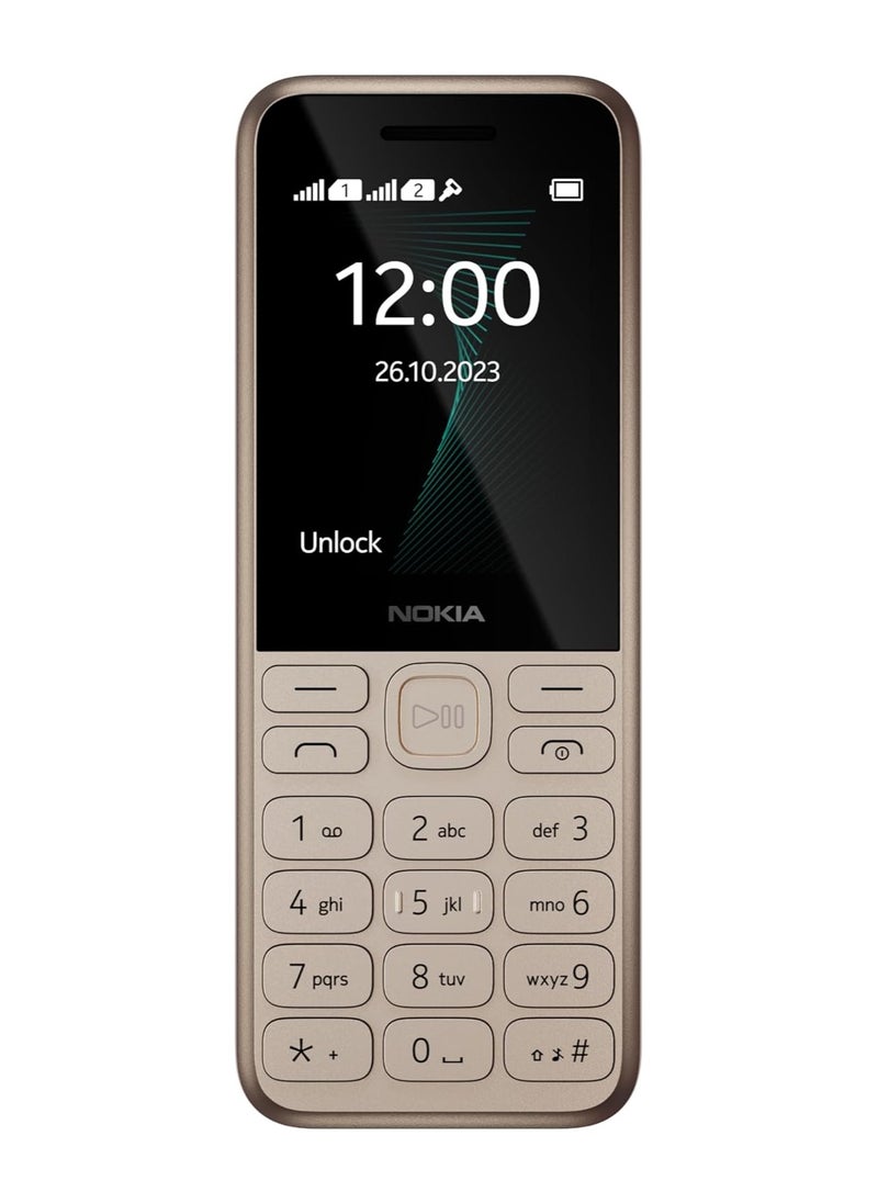 AWALOR - Nokia 130 4G Dual Sim Big Button Phone 4MB Ram Music Built-in Powerful Loud Speaker with Music Player and Wireless FM Radio Dedicated Music Buttons Large 2.4” Display - Image 1