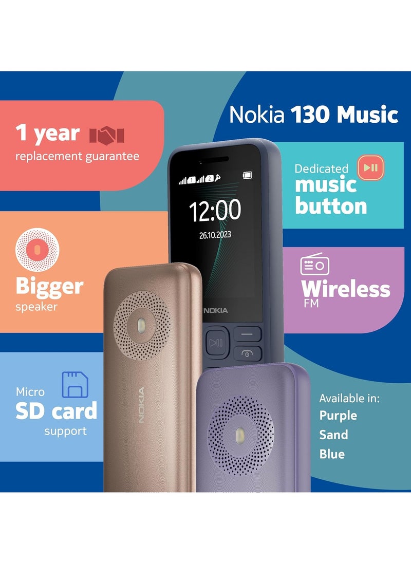 Nokia 130 4G Dual Sim Big Button Phone 4MB Ram Music Built-in Powerful Loud Speaker with Music Player and Wireless FM Radio Dedicated Music Buttons Large 2.4” Display - pzsku/ZEF1F030D935AAAB01D80Z/45/_/1724146247/873c3798-f612-4236-9703-16f1471c3644