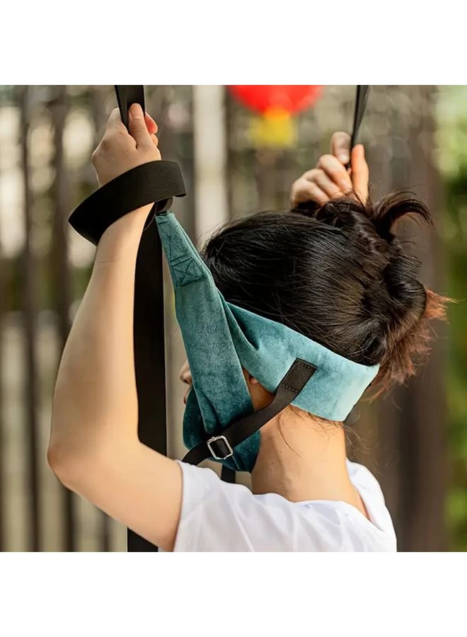 Adjustable Neck Relaxation Strap With Resistance Band For Door Or Bar Mount - Image 5