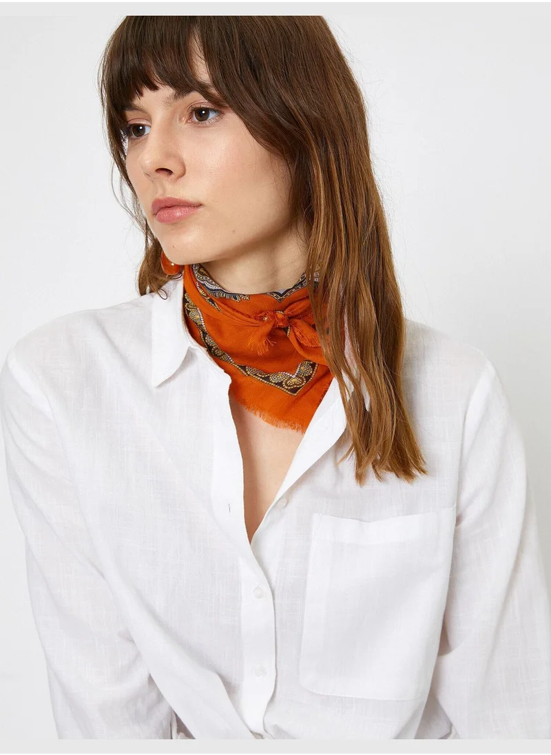 كوتون Patterned Shawl