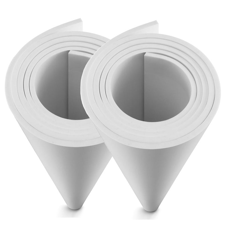 MEARCOOH 2Pack Large EVA Foam Sheets White 5mm EVA Foam Roll 1mm to 6mm 355 x 59 Sheet Premium High Density 86 kgm3 for Cosplay Crafts Projects 2PCS White 5mm - Image 2