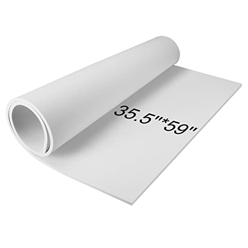 MEARCOOH 2Pack Large EVA Foam Sheets White 5mm EVA Foam Roll 1mm to 6mm 355 x 59 Sheet Premium High Density 86 kgm3 for Cosplay Crafts Projects 2PCS White 5mm - Image 3