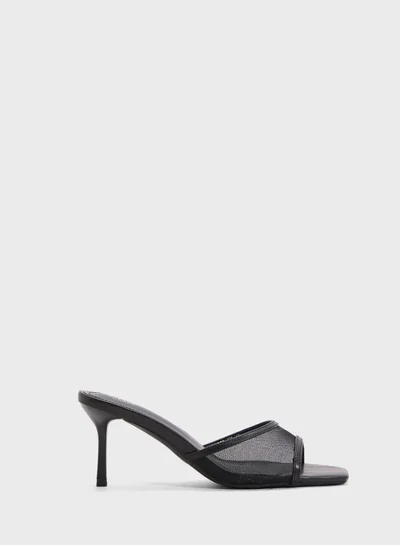 ELLA Mesh Heeled Mule