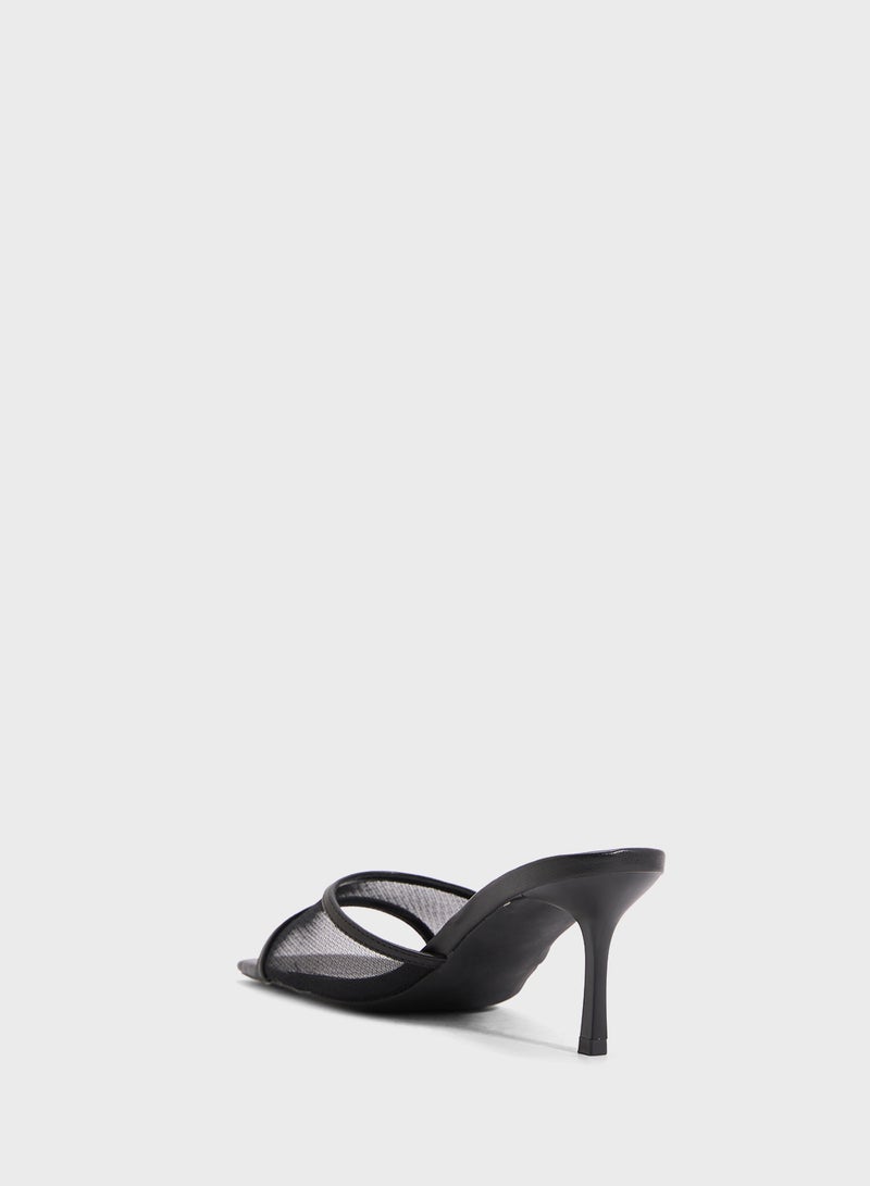 ELLA Mesh Heeled Mule  - Image 3