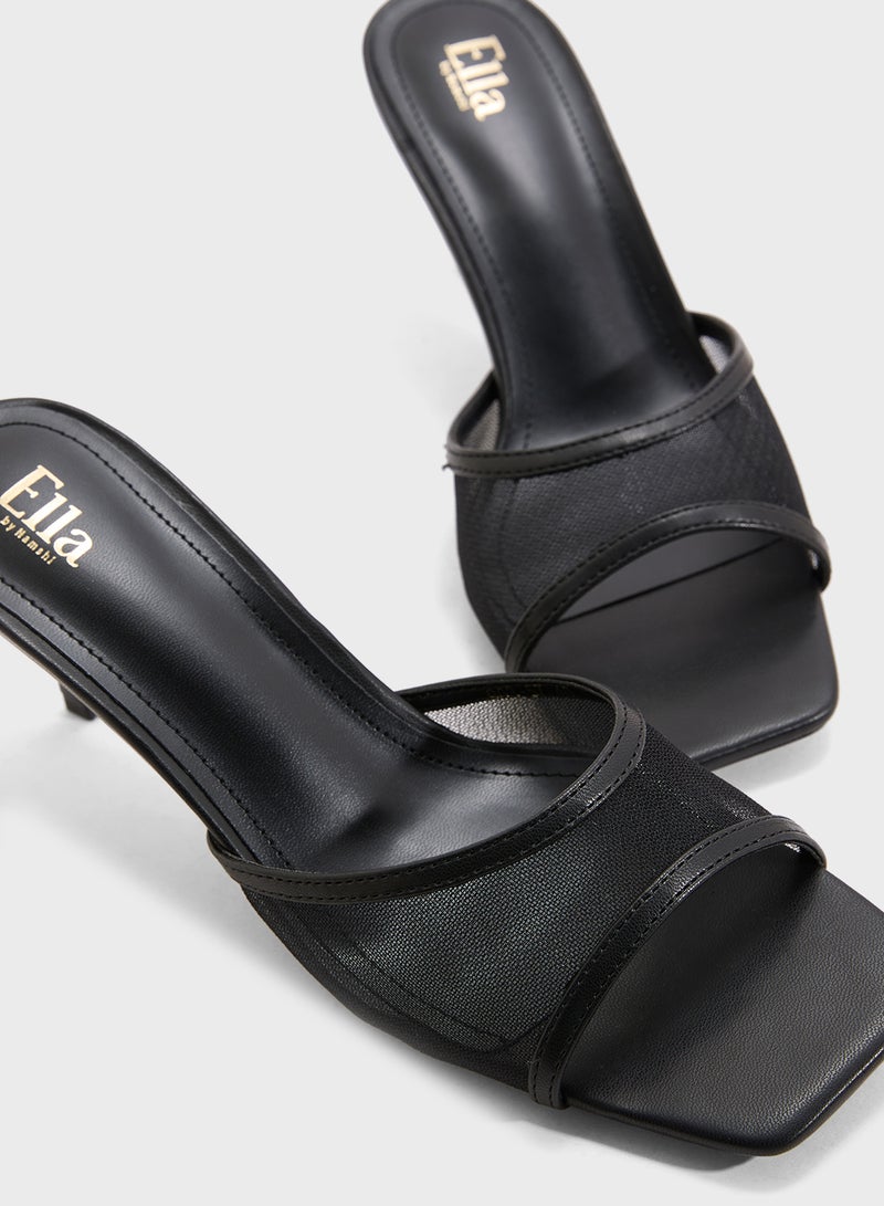 ELLA Mesh Heeled Mule  - Image 4