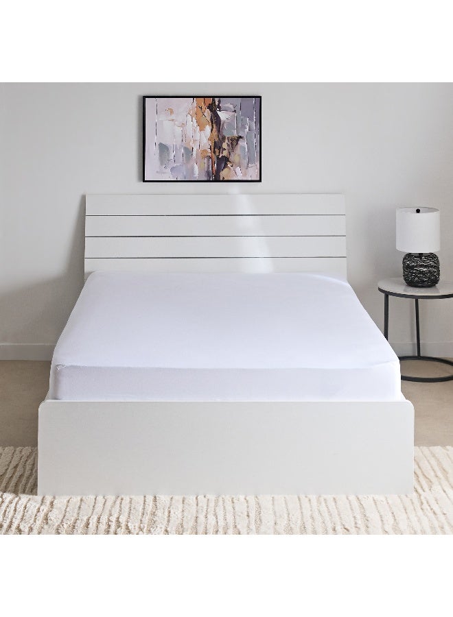 Home Box Essential Double Cotton Fitted Sheet 200 x 36 x 140 cm - Image 3