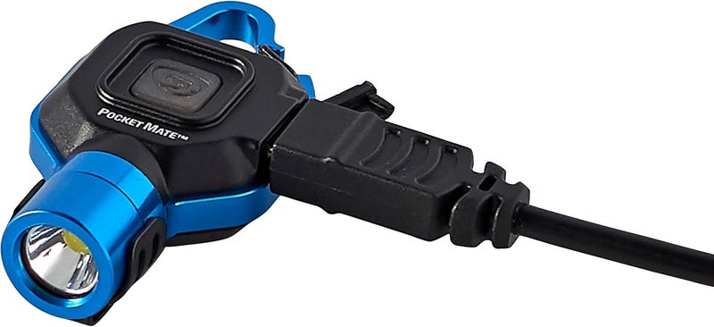 Streamlight 73302 Pocket Mate 325-Lumen Pocket Keychain/Clip-on USB Rechargeable Flashlight, Blue - Image 5