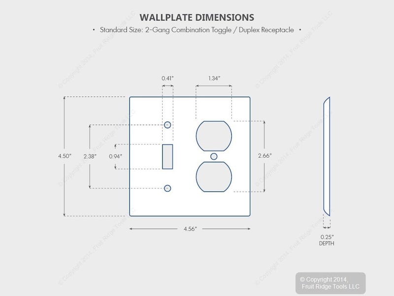 Leviton 80705-GY 2-Gang 1-Toggle 1-Duplex Device Combination Wallplate, Standard Size, Thermoplastic Nylon, Device Mount, Gray - Image 2