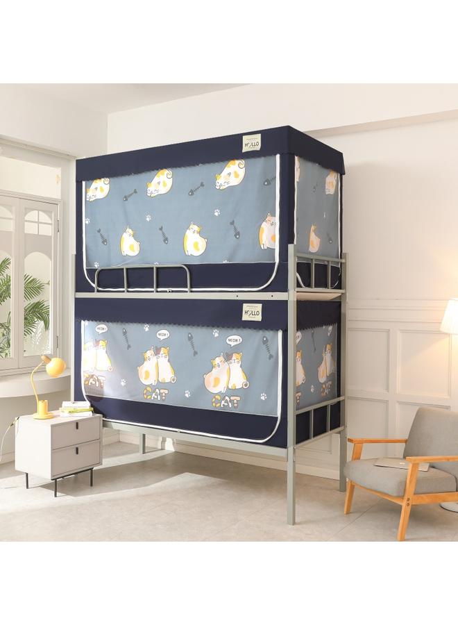 Bluejw New Students Upper And Lower Bunk Dormitory Bed Mosquito Net Single Bed Partition Curtain Dustproof Top Shading Bedroom 0.9 Bed Wholesale - Image 1