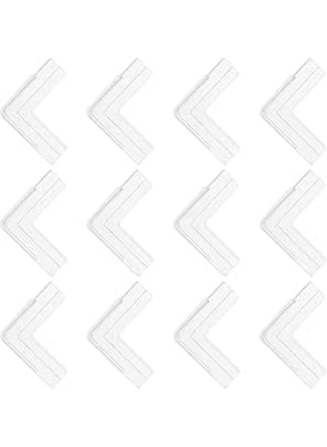 20 قطعة من واقيات الزوايا البيضاء من PVC القابلة للتعديل لحماية حواف أثاث المنزل والمكتب - Image 1