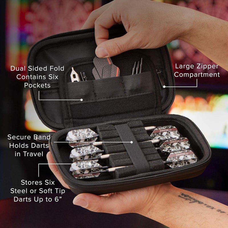 CASEMASTER Sentinel Dart Case Sinister Skulls Art Series - Holds 6 Darts - Image 2