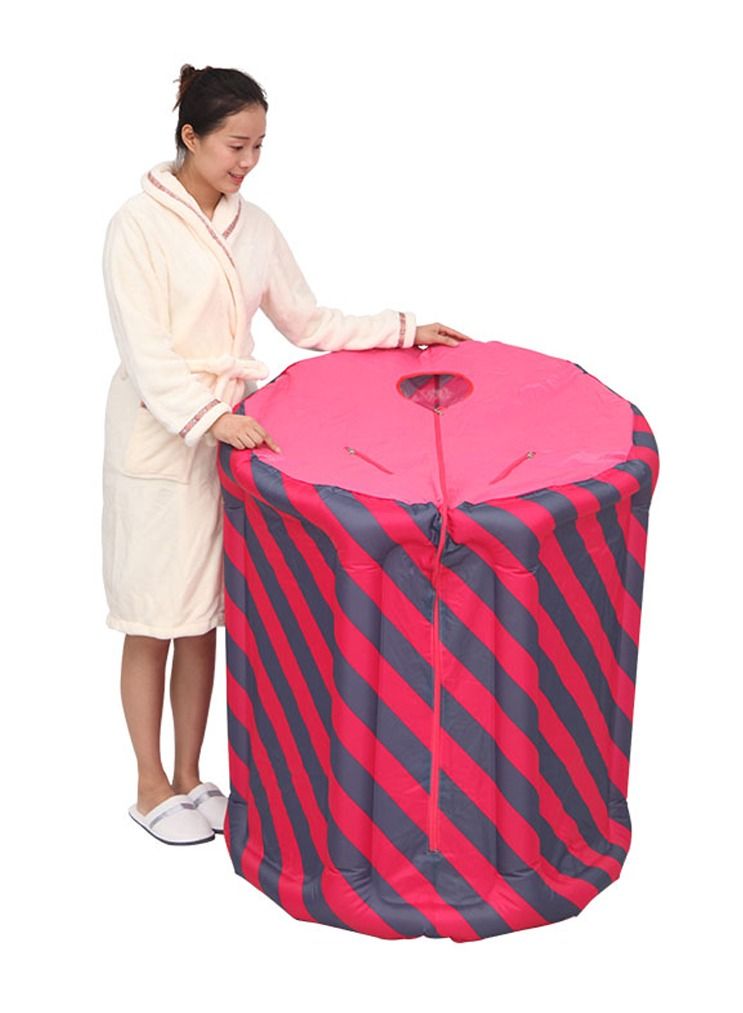 DubaiGallery Inflatable Portable Sauna Sweat Box 2L 1000W Fumigation Sauna Suit Sweat Box Sauna Box Household Sauna Room - Image 3