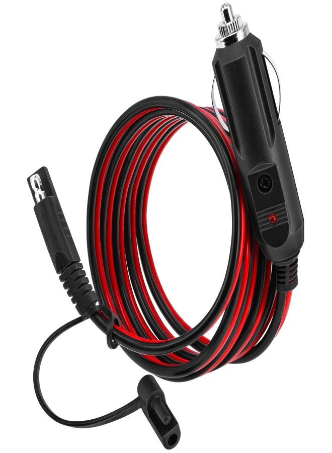 150cm 12V SAE to Lighter plug Extension Cable Heavy Duty Cord with Quick Release Adapter Car Charge cable LED Light - Image 3