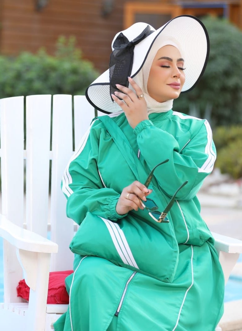 DAMAS COLLECTION 3 piece swimming suit for women muslim water proof long-islamic swimming suit for women-muslim swimming suit for women full body with bag-muslim swimwear - Image 3