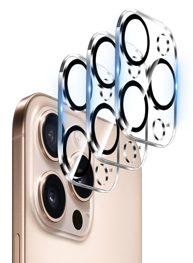 Dengduoduo 【3 Pack Camera Lens Protector for iPhone 16 Pro 6.3 inch and 16 Pro Max 6.9 inch, Tempered Glass, Ultra HD, 9H Hardness, Anti-Scratch, Case Friendly [No Affect on Night Shots] - Image 1